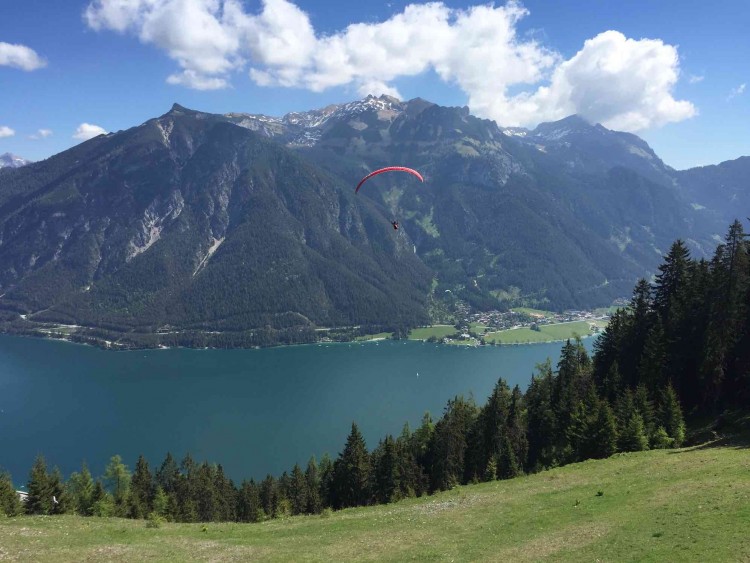 Achensee from the top - a great holiday region.